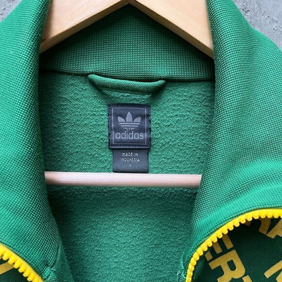 ADIDAS RARE TRACK JACKET AUSTRALIA SOCCER GREEN YELLOW SIZE L - Picture 11 of 11